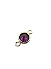 4mm,sterling silver, 3A, Cubic Zicronia Bezel Connector 
SKU#5005780M6