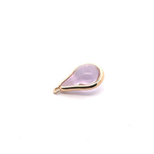 Pink round tear drop shape charm, SKU#M2164pink