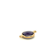 Purple triangle shape crystal charm,SKU#M2148purple