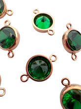 6mm, Rose Gold Filled, 3A, Cubic Zicronia Bezel Connector 
SKU#4805781M5