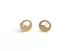 14kGF Yin and Yang Studs Sku#708-4