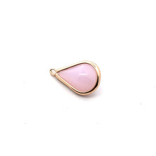 Pink round tear drop shape charm, SKU#M2160pink