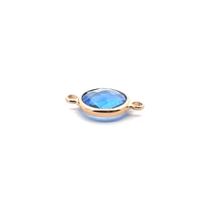 Blue triangle shape crystal charm,SKU#M2148blue