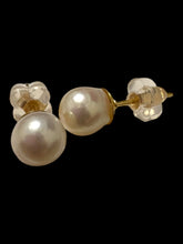 Japanese akoya pearl studs, 14KGF, SKU#Jakoya3