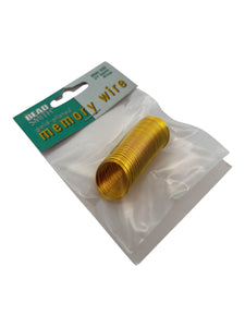 Memory wire gold plated