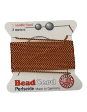 Beaded cord, Natural Silk, 0,90mm, cornelian, SKU#01161”