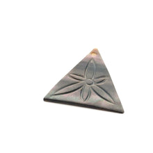 Mother Of Pearl Triangle with Flower Shell, Sku#M325
