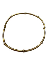 14KGF 6.75” stretchy tube beaded bracelet, SKU#4014838675L