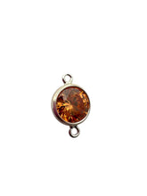3mm, sterling silver , 3A, Cubic Zicronia Bezel Connector 
SKU#5030CM11