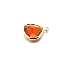 Champaign triangle shape crystal charm, SKU#M2168champaign