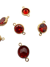 3mm, Gold filled , 3A, Cubic Zicronia Bezel Connector 
SKU#4030CM1