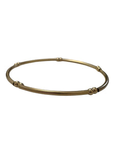 14KGF 6.75” tube bead bracelet,SKU#4014835675L