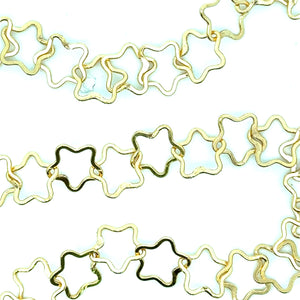 14KGF 8.12mm Flat Star Chain, SKU#SM1419F