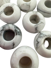 Natural Stone White Turquoise, Donut Jade Beads, Sku#BG75