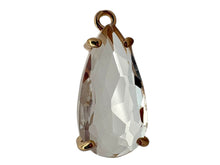 Clear tear drop crystal charm, SKU#M2152clear