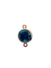 6mm, Rose Gold Filled, 3A, Cubic Zicronia Bezel Connector 
SKU#48057810M12