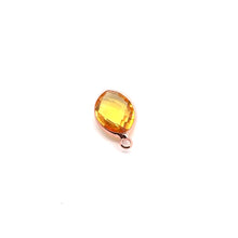 Yellow Tiny Diamond shape crystal charm, SKU#M2156yellow