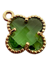Green four leaf clover charm, SKU#M2158-21