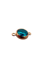 6mm, Rose Gold Filled, 3A, Cubic Zicronia Bezel Connector 
SKU#48057810M12