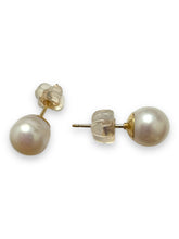 Japanese akoya pearl studs, 14KGF, SKU#Jakoya8