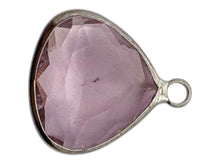 Pink triangle crystal charm, SKU#M2168-30
