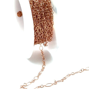 Rose gold filled 2.4mm Small Fancy Chain, SKU#17SM801F