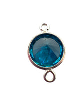 3mm, sterling silver , 3A, Cubic Zicronia Bezel Connector 
SKU#5030CM9