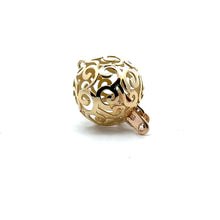 Solid gold bead clasp, 12mm, SKU#AW160-13