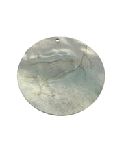 Round mother of pearl, carved flower, SKU#M4053