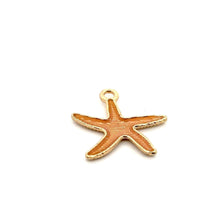 Coral pink strand fish charm, SKU#M3197
