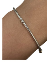 Sterling silver 6.75” stretchy tube bead bracelet, SKU#5014835675L