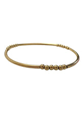 14KGF 6.75” stretchy tube bead bracelet, SKU#4014833675L