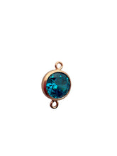 6mm, Rose Gold Filled, 3A, Cubic Zicronia Bezel Connector 
SKU#48057810M12