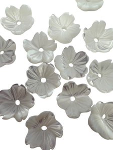 10mm white flower mother of pearl, SKU#M4604
