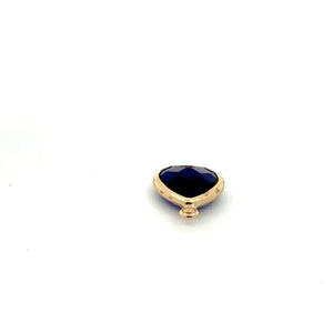 Blue triangle crystal charm,SKU#M2137Blue