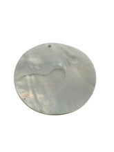 Round Mother of,Pearl carved flower. SKU#M4054