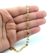 4mm Round Bar Starburst Disc Chain, 14k Gold Filled, Per Foot, SM957SB