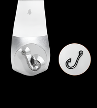 6mm fishing hook stamp, SKU#SC1519