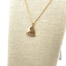 Sailboat Charm, Gold Plated