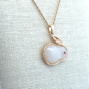 Rabbit Pendant, Bunny Pendant, Gold Plated, M4410