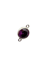 3mm, sterling silver , 3A, Cubic Zicronia Bezel Connector 
SKU#5030CM2