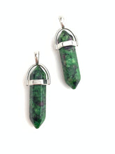 Silver Plated Ruby Fuchsite Pendant Sku#M1420