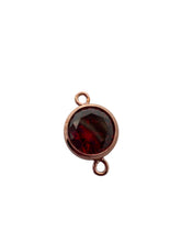 6mm,Gold Filled, 3A, Cubic Zicronia Bezel Connector 
SKU#4005781M7
