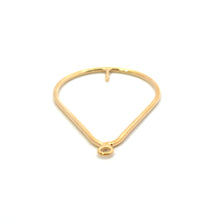 14KGF tear drop W/ peg, SKU#4003506P