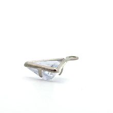 Silver Plated Triangle Charm, Sku#M3220