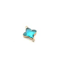 Gold star charm SKU#3103aquablue