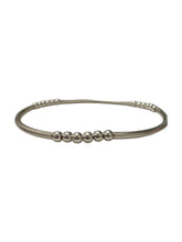 Sterling Silver stretchy tube bead bracelet, SKU#5014833675L