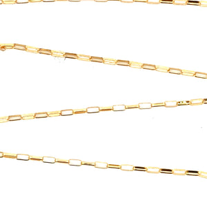 14KGF 3.55mm Flat Oval Rolo Hamilton Finish Chain, SKU#14SM1217