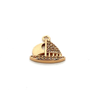 Sailboat Charm, Gold Plated