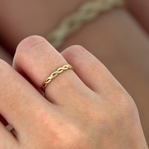 14KGF (Size5) Woven ring, SKU#405R5LR